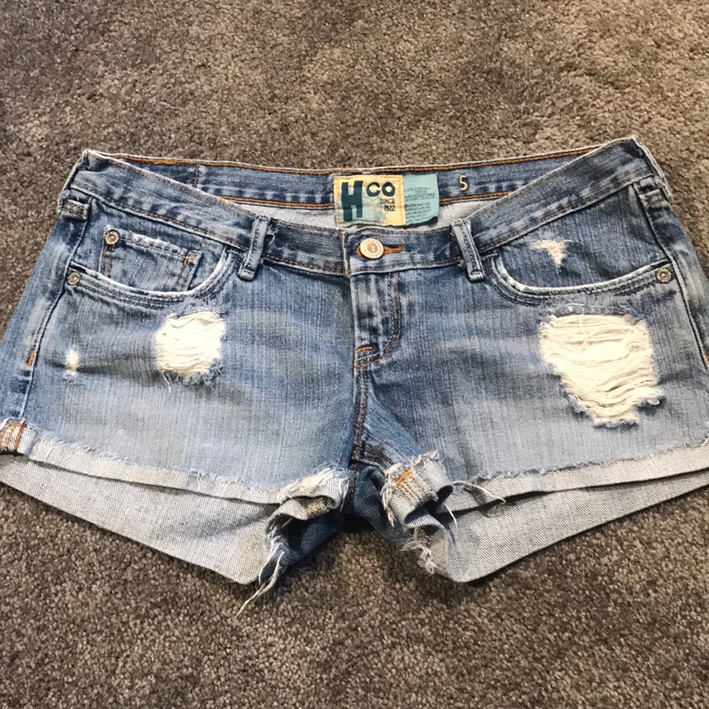 Hollister jean shorts